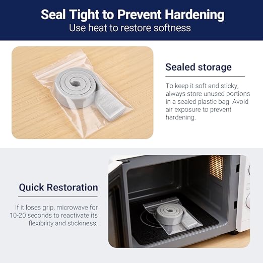 Leopong Waterproof Silicone Putty - Moldable Sealing Clay for Leaky Pipes, AC Wall Holes - Durable & Non-Cracking Repair Sealant (White)