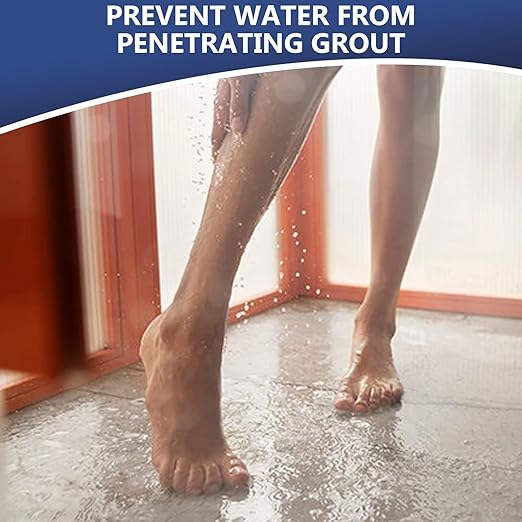 Meuvcol Grout Sealer,35 OZ Long LastingGrout Sealer for Shower, Floor, Kitchen - Waterproof Clear Grout Sealant for Stone, Bathroom, Marble