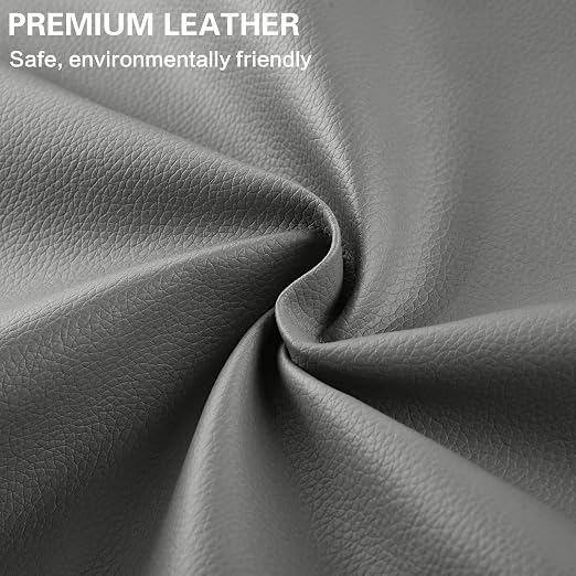 Self Adhesive Leather Repair Patch Kit, 4" x 63" Large Vinyl Leather Repair Tape for Furniture, Car Seat, Couch, Sofa, Chair Medium Grey