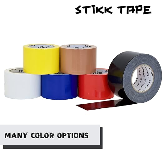 STIKK Duct Tape, White, 3" x 25 Yards, Adhesive Tapes for Repairs, Heavy Duty Waterproof Tape for Household Projects, Commercial HVAC and Construction