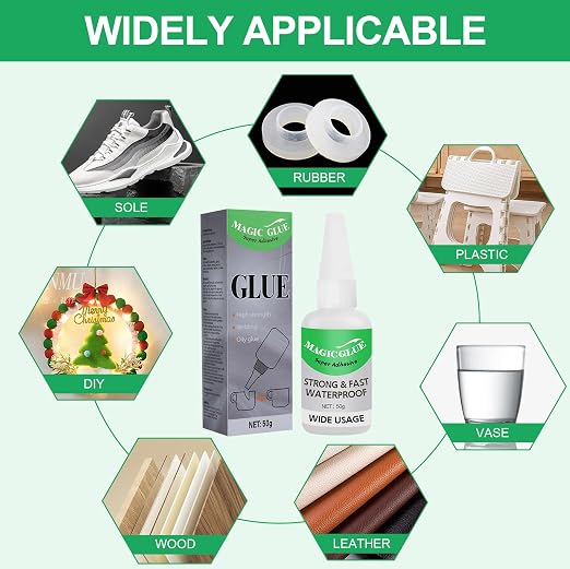 Welding High Strength Oily Glue,Multifunctional Glue,Universal Super Glue Gel, Instant Bonding, Strong Adhesion,for Metal, Wood, Ceramics,Leather, Glass(2 Pack)