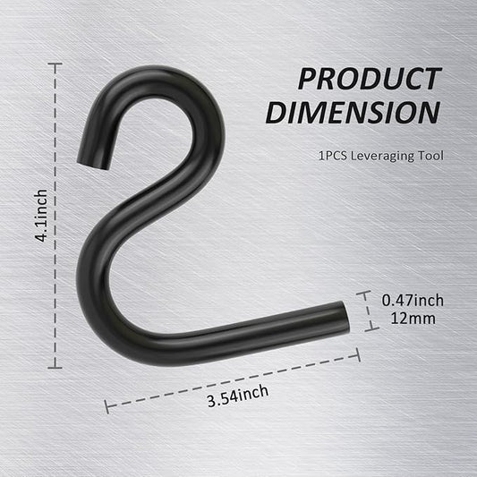 Lower Control Arm Prying Tool,High Strength Steel Lower Control Arm Tool for Wheel Bearing,Brake,CV Joint Repairs,Professional Suspension Tools Fit for 7/8" Diameter Pry Bar