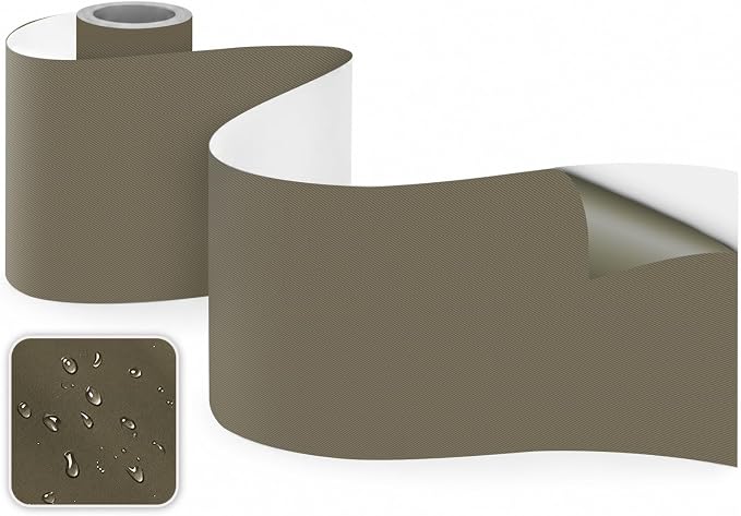 Self-Adhesive Fabric Repair Tape & Tent Repair Kit, Waterproof Patches for Clothes, Down Jacket, Camping Gear, Sleeping Bag, Heavy Duty Grey Nylon Tape for Instant Fix, 3.9"x63"