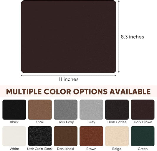 Leather Repair Patch Self Adhesive,8.3″ x 11″ Vinyl Patch Kit,Leather Repair Kit for Furniture,Car Seat,Couch,Office Chair.(Dark Brown)