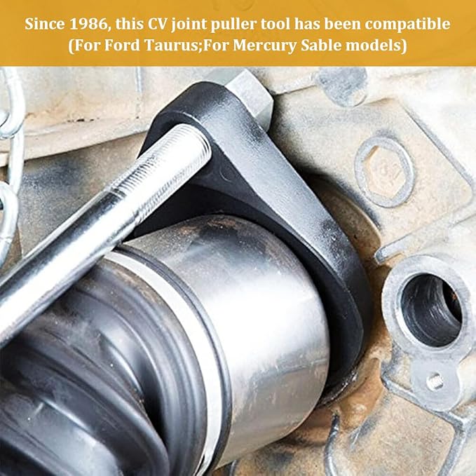 HZEL Car 48mm Inner CV Axle Puller Removal Tool with Nut, Vehicle Front Wheel Drive CV Joint Puller Adapter, Auto CV Joint Fork Attachment, Fits Slide Hammers with 5/8"-18 Threads