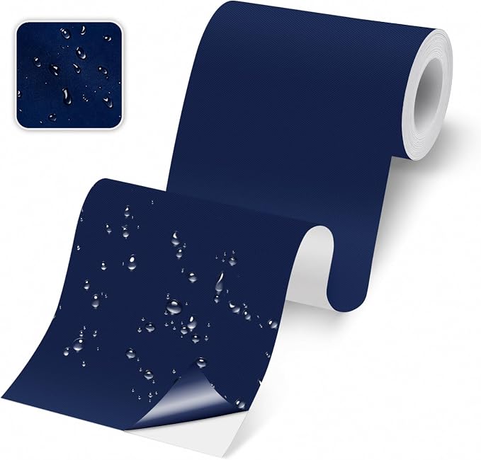 Self-Adhesive Fabric Repair Tape & Tent Repair Kit, Waterproof Patches for Clothes, Down Jacket, Camping Gear, Sleeping Bag, Heavy Duty RoyalBlue Nylon Tape for Instant Fix, 3.9"x79"