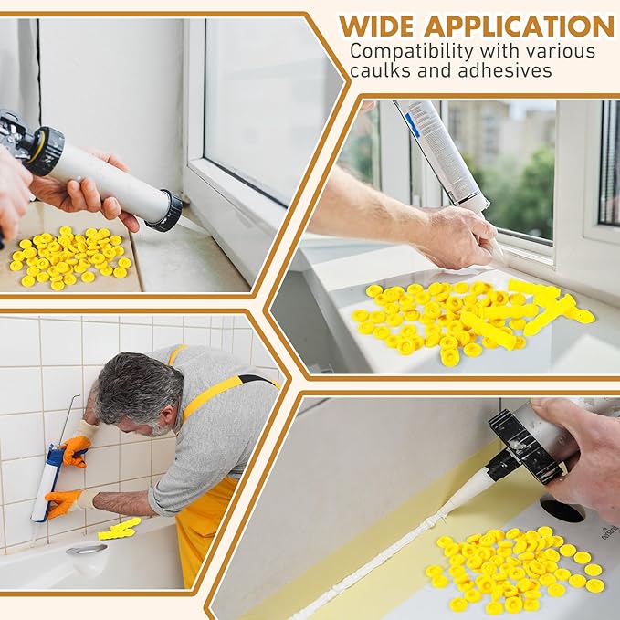 Zonon 35 Pcs Caulk Cap Caulk Saver Finishing Tool Tube Covers Tube Caps for Sealing and Preserving
