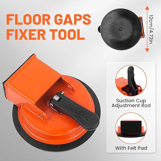 Heavy Duty Floor Gap Fixer Tool, Floor Suction Cup Tool for Gaps, Laminate Flooring Repair Tool with Enhanced Suction Cup, for Wood Floating Floors, Compact, & Efficient Flooring Tools