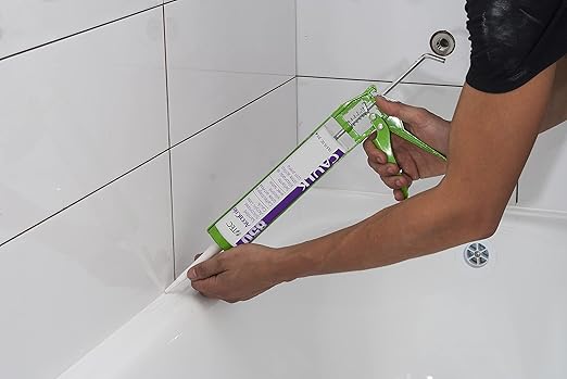 TEC AccuColor - Siliconized Sanded Acrylic Caulk - Fast-Drying and Paintable Sealant Designed to Match Other TEC Grout Colors - 10.5 OZ - 945 Light Buff Color