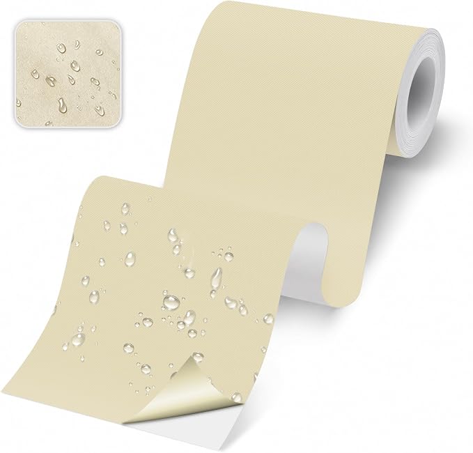 Self-Adhesive Fabric Repair Tape & Tent Repair Kit, Waterproof Patches for Clothes, Down Jacket, Camping Gear, Sleeping Bag, Heavy Duty Beige Nylon Tape for Instant Fix, 3.9"x79"