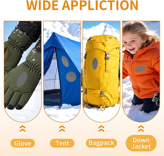 Waterproof Self-Adhesive Fabric Repair Tape - Tent Repair Kit,4pcs Nylon Fabric Patches for Jacket, Clothes, Puffer Down Jacket,Sleeping Bag, Outdoor Gear Tenacious Repairs Tape, Darkgray