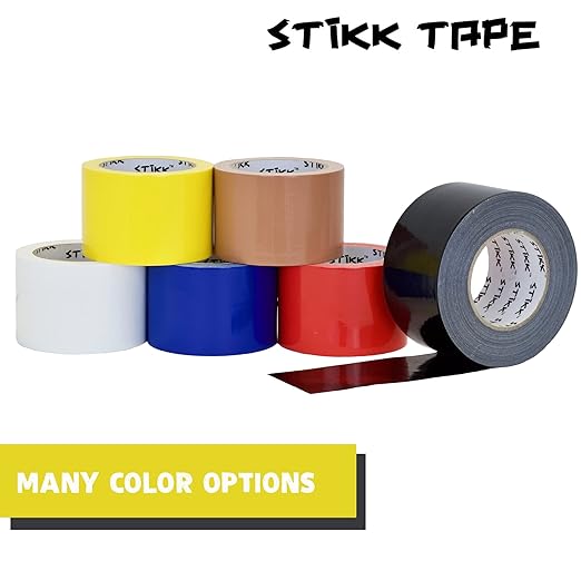 STIKK Duct Tape - Yellow Duck Tape - 3 inch x 25 Yards - Heavy Duty Tape for Repairs, Household Projects - for Commercial HVAC and Construction - Effective Heavy Duty Waterproof Duct Tape