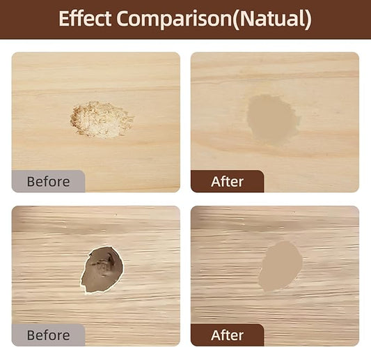 Boncart Wood Filler,Wood Putty,Wood Filler Paintable,Wood Repair Putty Stainable,9.87 Ounce Natual Wood Filler,Wood Furniture Repair Kit,Quickly Repair Any Broken and defective Wooden Furniture