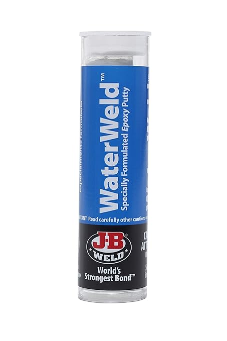 J-B Weld 8277 WaterWeld Epoxy Putty Stick - 2 oz. (Pack of 2)