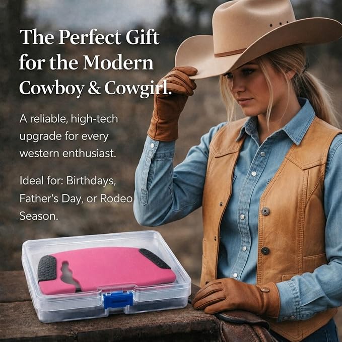 Cowboy Hat Retainer, Silicone Hat Size Reducer Rodeo | hard sweatband fit, leather band compatibility, hidden interior grip, wind control, felt and straw styles, rider accessory