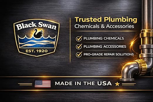 Black Swan All Purpose Pipe Dope, Pro-Grade Pipe Thread Sealant, Soft-Set, High Viscosity, Low Odor, for All Piping Types with Bottle Brush Cap, Yellow, 1/2 Pint