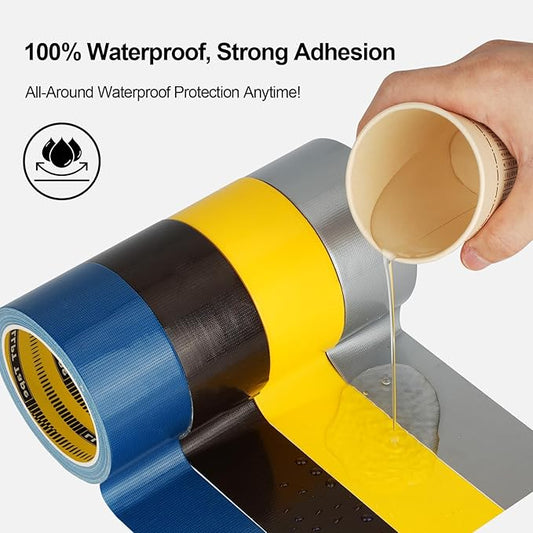 LLPT Duct Tape Premium Grade 2.36 Inches x 108 Feet x 11 Mil Easy Tear Residue Free Strong Adhesive Color Silver Gray (DT245)