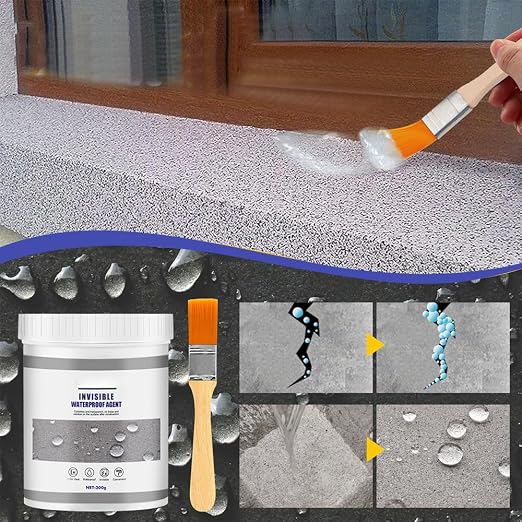Waterproof Anti-Leakage Agent, Invisible Waterproof Agent Insulation Sealant Transparent Repairing Leak Adhesive (100 * 2Pcs)