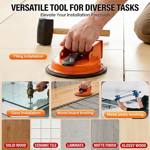 Floor Gap Fixer Tool, Heavy-Duty Laminate Floor Gap Repair Kit, Hardwood Floor Gap Filler, Vinyl Floor Scratch Repair Tool for Home Flooring Restoration (Orange+Green)