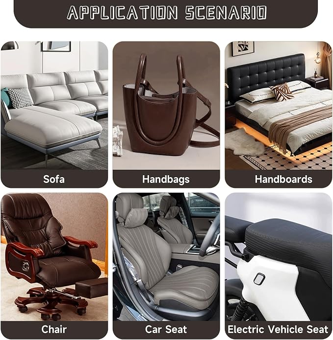 Leather Repair Patch, Self Adhesive Leather Repair, Large Leather Repair Tape for Sofa, Car Seats, Furniture, Cabinets, Chairs, Handbags (Dark Coffee, 16X118 inch)