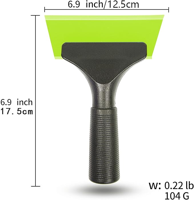 Small Squeegee car Window Squeegee Silicone Squeegee for Window Door Bathroom Mirror,Car Wrapping Scraper Tool (2, Green)