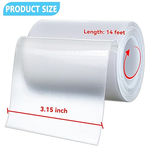 Tikfoam Waterproof Repair Tape for Awning, Tent, Tarp, RV Underbelly, Sail, Boat Cover, Duct Outdoor Repair Patch, Heavy Duty, UVproof, Multipurpose, Clear
