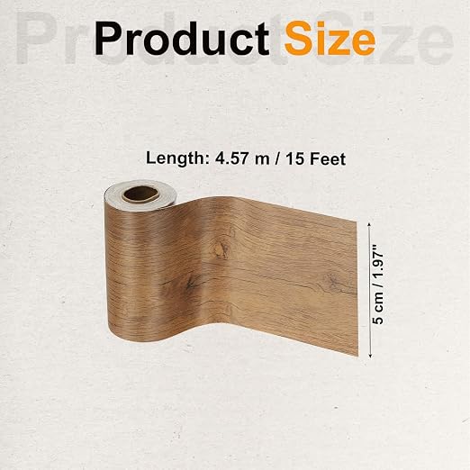 PATIKIL Wood Grain Tape 2" x 32 ft, Self-Adhesive Wood Texture Repair Tape Realistic Wooden Effect Patch for Furniture Cabinets Floor Walls, Grain