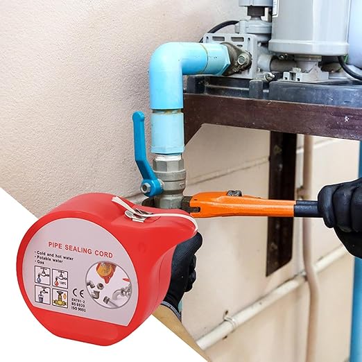 Professional Anti-Leak Thread Sealing Cord - Hose Repair Tape, Plumbing Leak Repair Rope | High Temperature Resistant Hose Fix Rope for Home Industry Pipes Garden Irrigation Automotive