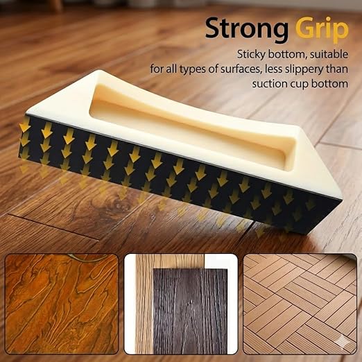Floor Gap Fixer Tool – Easy Plank Grabber with Mallet & Washable Pads, Quick Flooring Tools for Laminate, Vinyl & Hardwood Repair at Home-White