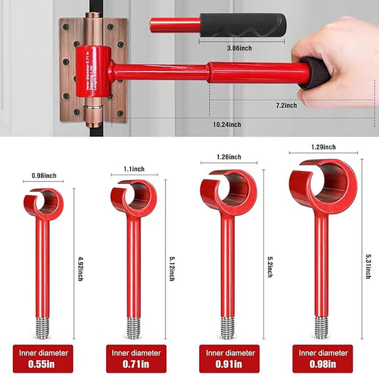 Vdsfand 4 in 1 Door Hinge Adjustment Tool Kit Door Gap Adjustment Tool for Precise Hinge Gap Adjustment Upgraded Hinge Gap Adjusting Wrench for Installation and Repair of Residential and Commercial