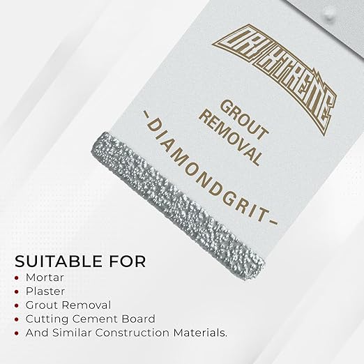 Diamond Oscillating Blade, Flush Cutting Oscillating Multi Tool Saw Blades for Grout Removal, Cleaning Mortar, 4-Pack