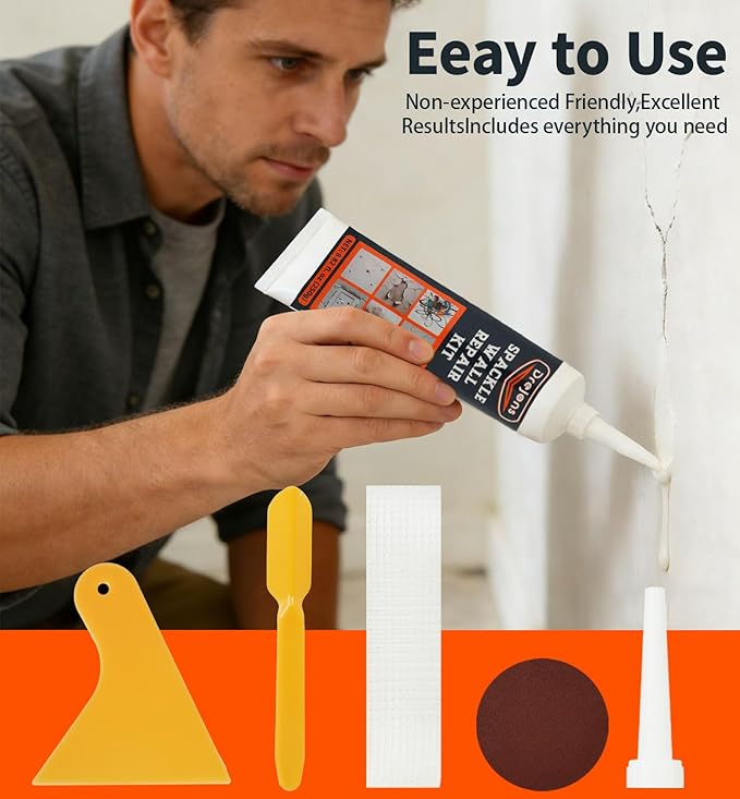 Drywall Repair Kit 250g Wall Repair Paste Spackle Wall Repair Kit Wall Mending Agent for Holes & Cracks Fast Wall Hole Repair