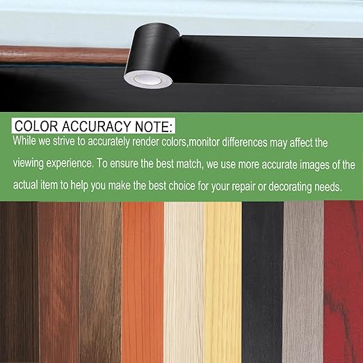 Wood Grain Repair Tape, 2.4 inch X 32ft Self Adhesive Wood Colored Tape for Tables, Chairs, Baseboards, Doors, Windows, Floors, Handicraft DIY.