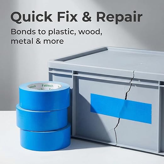 3 Pack Duct Tape Heavy Duty ,9 Mil Thickness,2 inches x 30 Yards, Waterproof Strong Adhesive Duct Tape, All-Purpose Tear by Hand for Repairs,Flexible,No Residue, DIY & Industrial Projects(Blue)