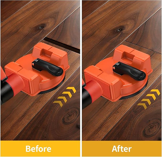 Floor Gap Fixer Tool, Large 4.7IN Laminate Flooring Tools, 3 PCS Sticky Pads for Laminate, Wood, Over 110 Pounds Load Capacity, Vinyl Floor Gap Repair Tool - Durable, Compact, Model 2D