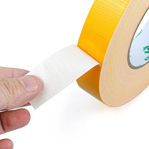 BOMEI PACK Yellow Duct Tape 1inch, Heavy Duty Strong Waterproof Industrial Color Duct Tape 9.0mil x 60yds for Packing and Repairing
