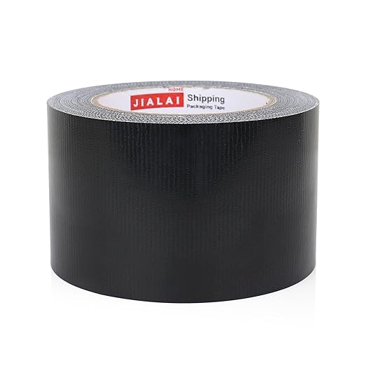 Wide Duct Tape, Industrial Grade 30Yards (90 ft) Wide Tape Duct 3 Inch, 9 Mil Heavy-Duty, Waterproof, Strong, Flexible, No Residue, for Crafts & Home Improvement (Black, 3'' x 90ft)