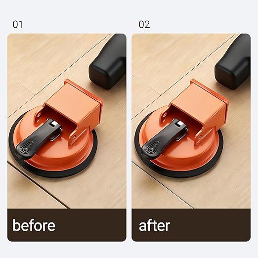 2026 New Heavy Duty Floor Gap Fixer Tool, Enhanced Vacuum Suction Cup Floor Repair Tool with Adjustable Height, Carbon Steel & Rubber Pad for Laminate Vinyl Wood Tile Flooring