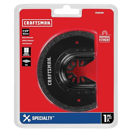 CRAFTSMAN Carbide Oscillating Tool Blade, Grout Removal Blade (CMAO400)