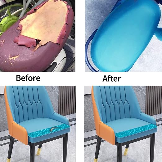 LEMGUBKP Self Adhesive Leather Repair Tape for Large Furniture, Sofa Leather Repair Sticker, Used for Furniture, Sofa, car seat Repair and Tear, Vinyl Repair kit 17.78X78.8 inch (Lake Blue)