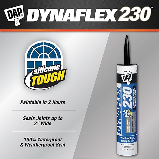 DAP 7079818280 DYNAFLEX 230 Black Raw Building Material, 10.1 oz