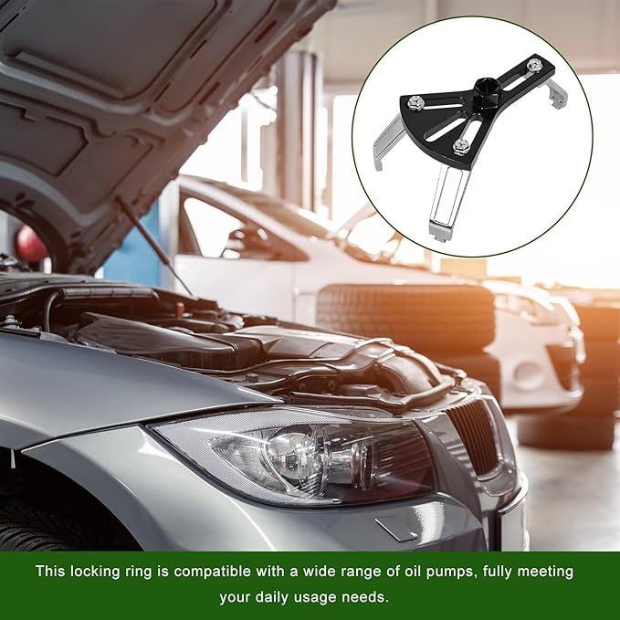 Car Fuel Pump Removal Tool, Adjustable Fuel Tank Lock Ring Remover/Installer Range from 4.5" to 7.3", Auto Fuel Tank Lid Collar Ring Spanner with 1/2" Ratchet Drive & 3 Arms