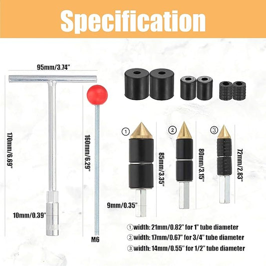 Pipe Water Stopper Kit, Hot Melt Water Stop Needles for Fast Water Leakage Fix Line Pipe Repairs, Stainless Steel Home Improvement Renovation Plumbing Tool for Plumber