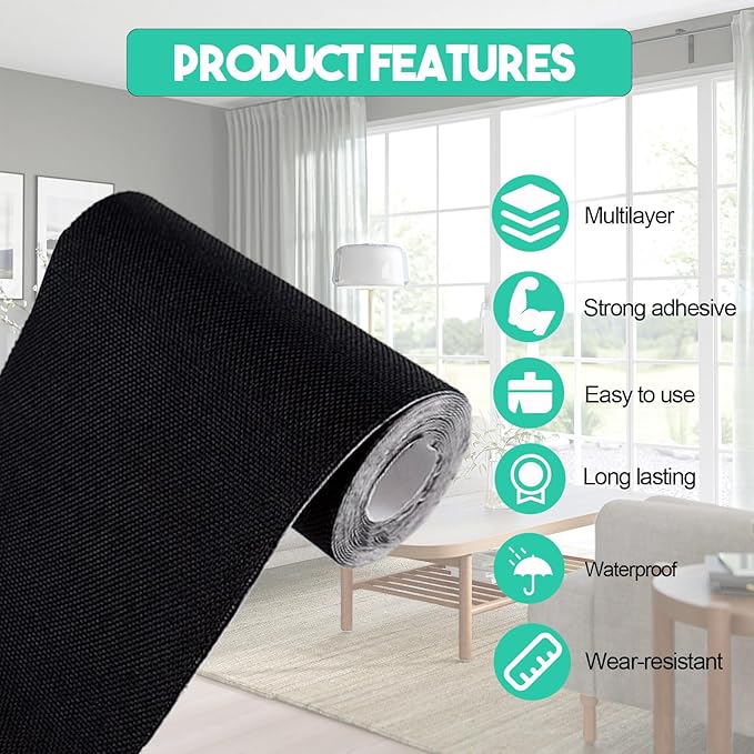 Canvas Repair Tape,Fabric Repair Patch,4×70 Inches,Outdoor Gear Patch, Waterproof,Self-Adhesive for Repairing Boat Covers,Tents,Sofas,Patio Umbrellas,Lounge Chairs,Awnings