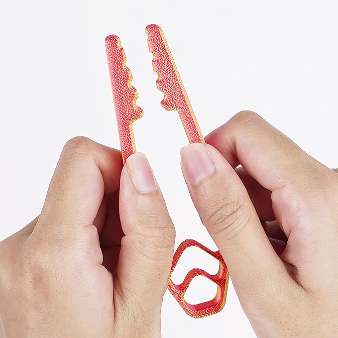 3 Pack Nail Holder for Hammering, Nail Setter Slip Joint Pliers to Keep Fingers Safe, Portable Nail Fixing Tools for Basic Repair and Woodworking Tools, Household Construction (Red, Black, White)
