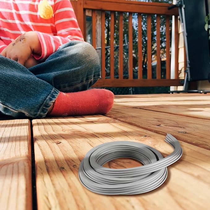 Kingdder Concrete Expansion Joint Filler Driveway Crack Filler Flexible EPDM Rubber Strip for Concrete Crack Repair Replacement Weather Aging Resistance Expansion Joint(3/4'' Wide, 10 ft Long)