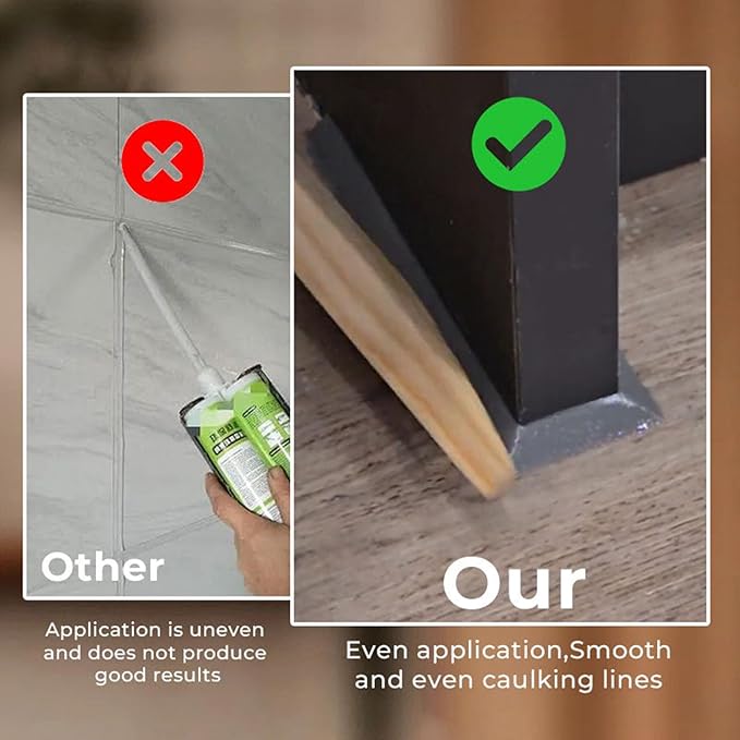 5 Piece Wooden Sealant Finishing Tool, Caulk Spreader Tool, Sealant To-ol, Mastic T-ool For Smoothing Mastic And Seal-ant, Smoothing & Finishing Tools, For Window Door Wall Gaps