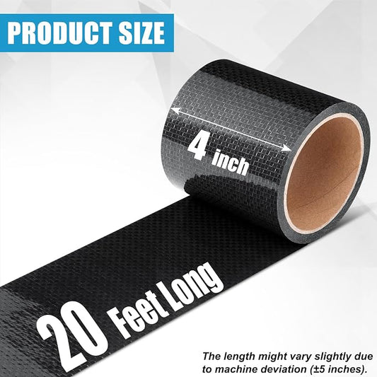 RV Underbelly Material RV Underbelly Tape, 4'' x 20' Waterproof Tape with Permanent Sealing Adhesive for Camper Travel Trailer, Mobile Home, Tear Repair Patch