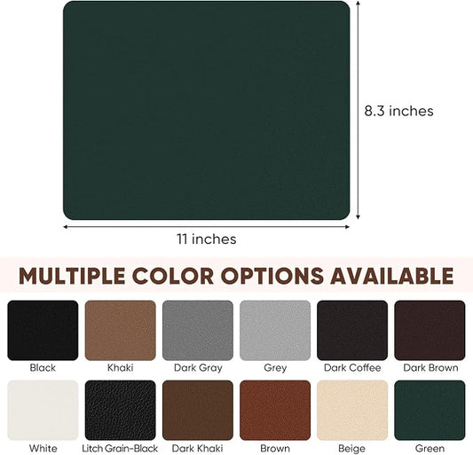 Leather Repair Patch Self Adhesive,8.3″ x 11″ Vinyl Patch Kit,Leather Repair Kit for Furniture,Car Seat,Couch,Office Chair.(Green)