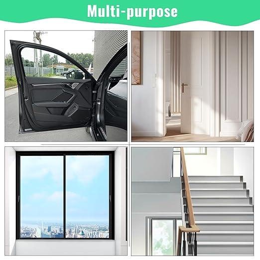 High Density Foam Tape - 1'' x 1/16'' x 13Ft Weatherproof Adhesive Prevent Condensation Heat Resistant Flame Retardant Weather Stripping Easy to Cut & Install & Remove for Car Doors Pipes Windows